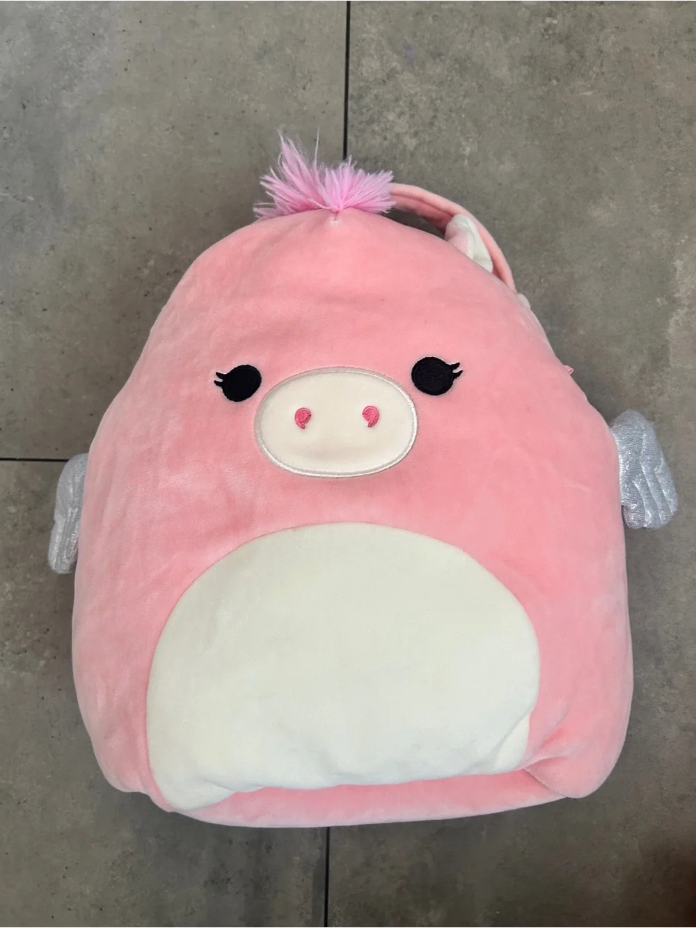 Squishmallows Kelly Pandora Pegasus 12 inch plush tote bag treat bag